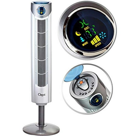 Ozeri Ultra 42 Wind Adjustable Oscillating Noise Reduction Technology Tower Fan