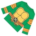 thumbnail image 3 of Teenage Mutant Ninja Turtles Boy's Toddler Long Sleeve Shirt, Graphic Print Costume Ninja Turtles Shirt Green – 3T, 3 of 6