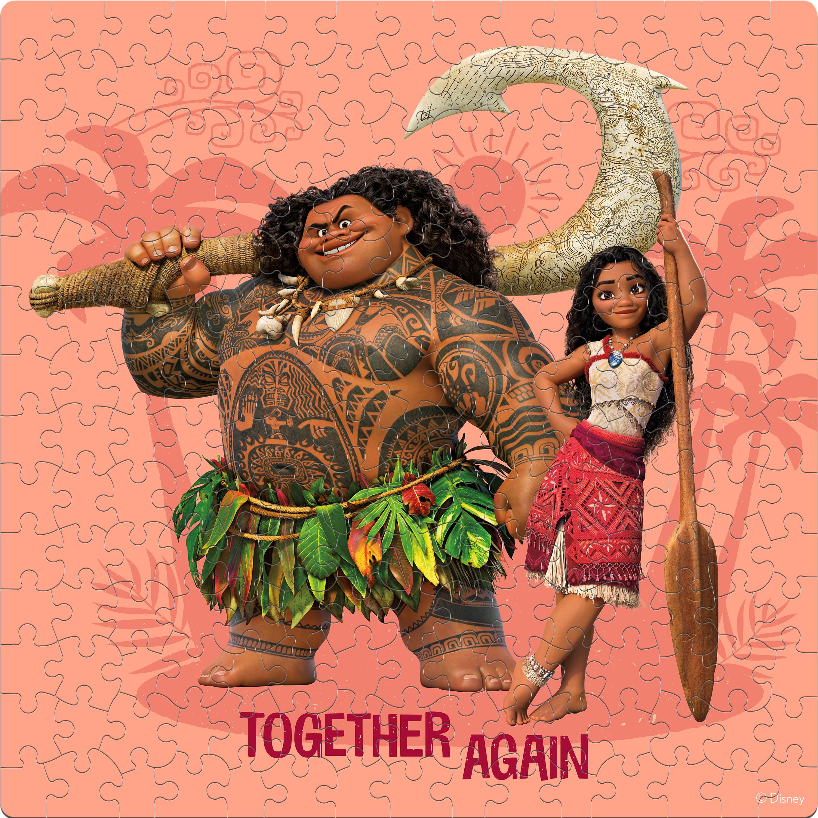 Ceaco 200 Piece Moana 2, Together Again Interlocking Jigsaw Puzzle