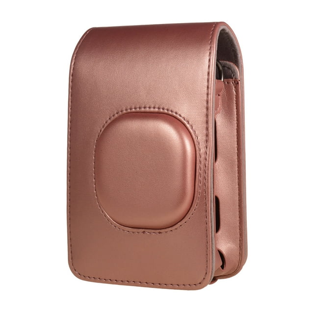 TFixol Compact Size Instant Camera Case Bag PU Leather with Shoulder Strap Compatible with Fujifilm Fuji Instax mini LiPlay