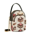 thumbnail image 7 of FORMRS Crossbody Bag for Women Quilted Travel Shoulder Cell Phone Purse with Chain Strap Handbag, Cute Chocolate Cakes, 7 of 7