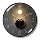 thumbnail image 1 of Reloj de pared silencioso moderno, péndulo de pared de 30 cm de diámetro, reloj de pared de cuarzo digital redondo, adecuado para sala de estar, estudio, dormitorio, cocina (negro) JAMW Sencillez, 1 of 5