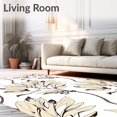 thumbnail image 2 of ODIKA 5'x7' Machine Washable Non-Slip Area Rug, Vintage Botanical Sketch Artistic Heritage High Traffic Rug with Pad, Beige, 589720, 2 of 8