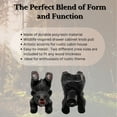 thumbnail image 2 of Black Bear Drawer Pull and Cabinet Knob - Rustic Decor Dresser Hardware, Ideal for Mountain, Cabin, Lodge or Woodland Home Decorations with Wildlife Charm (Handstand Playing Bear), 2 of 9