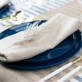 thumbnail image 3 of EcoQuality 6.3" inch Round Blue Disposable Plastic Plates - Heavy Duty Small Disposable Charger Dessert Plate Weddings, Serveware, China Like Salad Party Plates (240 Pack), 3 of 4