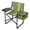 Army Green, variant on IVV Foldable Camping Chair with Side Table & Insulated Cooler Bag, Anti-Rust Aluminum Frame Outdoor Lawn Chair with Side Storage Pocket, 265lbs Load Bearing, Black with Double Yellow Stripes