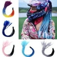 thumbnail image 2 of Braids Pigtails Motorcycle Helmet Braid Ponytail Motorbike ❀ Riding Helmet U8E1, 2 of 5