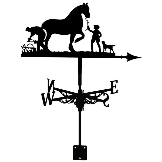 CEHVOM Weather Vane Decoration Roof Weather Vane Garden Courtyard Decoration Clearance