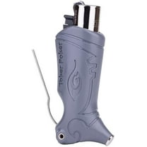 Toker Poker - Clipper Lighter Case - Grey, All Inclusive Tool for Camping and Other - by Toker Poker