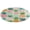 style-5, variant on Lunarable Pineapple Washable Round Rug -Circle Area Rugs for Nursery Bedroom, Vintage Non Slip Non Shedding Low Pile Carpet for Living Room Coffee Table Entryway