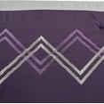 thumbnail image 4 of Chezmoi Collection Jaxson Full Bed in a Bag 7-Piece Comforter Set with Sheets Modern Pleated Stripe Embroidered Purple/Black/Gray/White Zigzag Lightweight All Season Bedding, 4 of 10