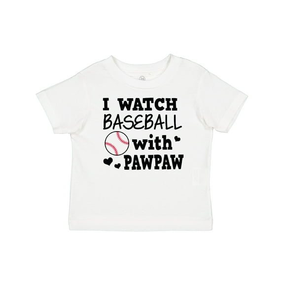 Inktastic I Watch Baseball with My Pawpaw Boys Baby T-Shirt