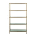 thumbnail image 5 of SAFAVIEH Justine Modern Glam 5-Tier Etagere, Green/Brass, 5 of 11