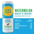 thumbnail image 3 of High Noon Watermelon Vodka Hard Seltzer, 4 Pack, 12 fl oz Cans, 4.5% ABV, 3 of 9