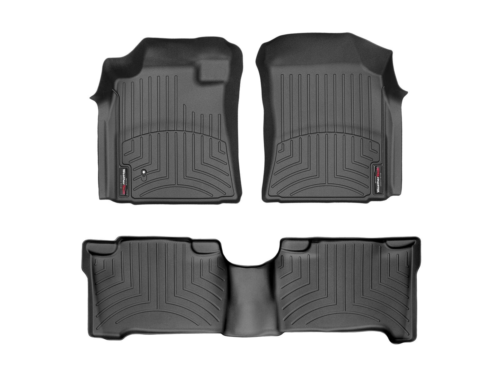 WeatherTech FloorLiner Posteriore Su Misura Per Toyota RAV4 - Protezione Pavimento In TPO Nero - Calzata Laser, Anti Fluido
