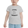 thumbnail image 2 of Future Engineer Funny Toddler T-Shirts for Boys Girls (Gray, Youth M), 2 of 5