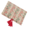 thumbnail image 4 of Camino de mesa navideño Bling Bling elegante rojo decoración navideña, 4 of 12