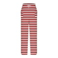 thumbnail image 7 of Women's Fleece Pajama Pants Casual Loose Drawstring Elastic High Waist Straight Leg Comfy Soft Lounge Pant with Pockets (XL, Red), 7 of 7