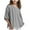 YGrey1060, variant on Children Girls' Shirt 3/4 Sleeve Linen Blouse Leisure Tops Elegant Tops Girls T-Shirt Crew Neck Plain Blouse 3 15 Years 3-4 Years Soft Baby Wear