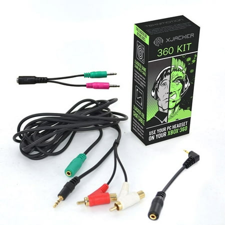 XJacKer Xbox 360 Headset Kit Use Your PC Headset on Your XBOX 360