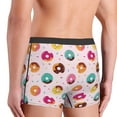 thumbnail image 4 of Bingfone Colorful Donuts Men's Underwear - Casual Stretch Boxer Briefs-Large, 4 of 7