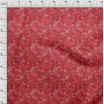 thumbnail image 4 of oneOone Polyester Spandex Red Fabric Abstract Floral Diy Clothing Quilting Fabric Print Fabric By Yard 56 Inch Wide, 4 of 4