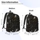 thumbnail image 2 of Balery Spiderweb Bats And A Spider Mochila Clásica Impresa Básica para Viaje, Mochila Escolar Resistente al Agua, Mochila de Lona con Correas Ajustables-Medium, 2 of 5
