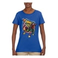 thumbnail image 3 of Dean Russo Some Angels Dog Lover Womens Graphic T-Shirt, Royal, XX-Large, 3 of 6