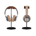thumbnail image 2 of Soporte para auriculares QinCoon de madera de nogal y aluminio negro, 2 of 7