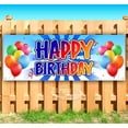 thumbnail image 1 of Happy Birthday 13 oz Vinyl Banner With Metal Grommets, 1 of 4