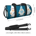 thumbnail image 4 of Haiem Nurse Doctor Gnomes Pattern Gym Bag for Women Men, Waterproof Travel Duffel Bags, Personal Item Travel Bag Weekender Bag with Shoes Compartment & Wet Pocket, 4 of 8