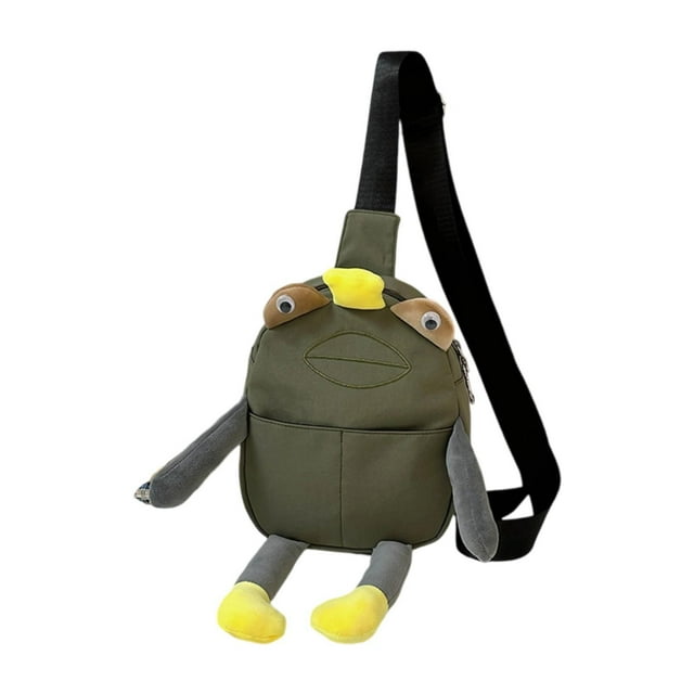 Bolso bandolera de felpa para el día a día, monedero de viaje versátil e informal. Verde claro