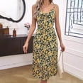 thumbnail image 4 of Vestido de Verano de las Mujeres Elegante Impreso Camis sin Mangas Cuello en V Vestido Casual de Línea para el Uso Diario, 4 of 5