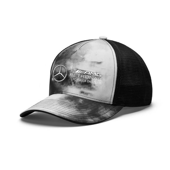 Mercedes Amg Petronas F1 Team Tie-Dye Trucker Grey Hat