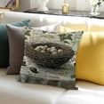 thumbnail image 3 of BANET Bird's Nest Pillow Covers Square Home Decorative Throw Pillow Covers Cushion Case for Living Room Couch White, 3 of 5