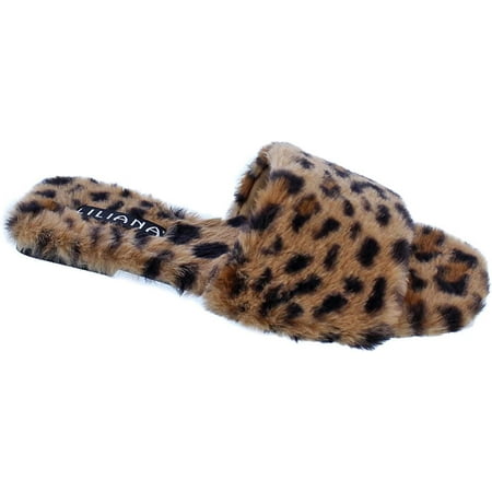

LILIANA FAUX FUR STEPOUT-2 FAUX FUR ONE-BAND SLIP-ON SANDAL