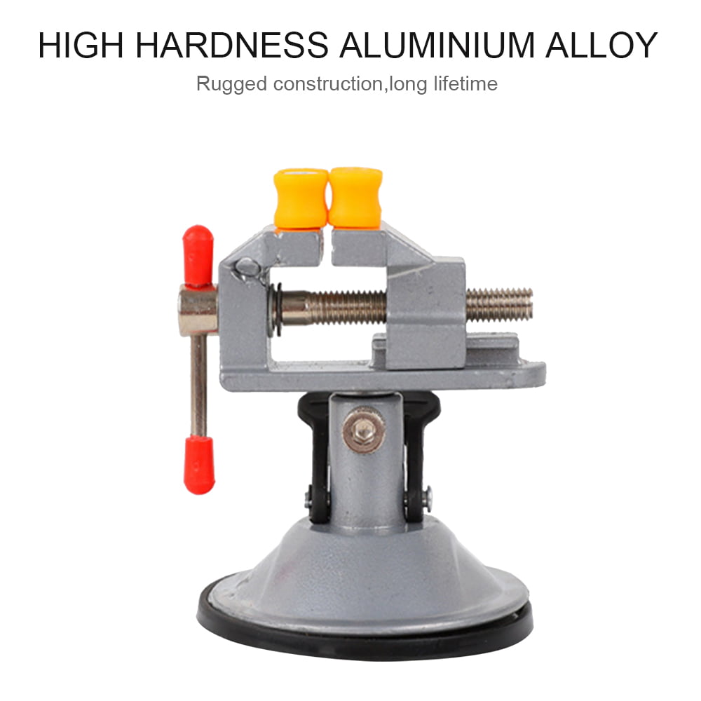 Details about   Aluminium Alloy Universal 360 Adjustable Table Vise Suction Clamp Bench Vice 