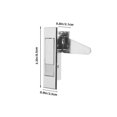 thumbnail image 2 of Electric Cabinet Door Latch Button Lock with Push Button 2Pcs Zinc Alloy Silver, 2 of 5