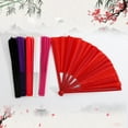 thumbnail image 3 of Xinwanna Folding Hand Fan for Women Foldable Chinese Tai Chi Fan Vintage Clap Fan for Festival Dancing Cosplay Wedding Party (Purple), 3 of 13