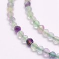 thumbnail image 3 of 2strands Natural Fluorite Beads Strands Faceted Round 2mm Hole: 0.5mm about 223pcs/strand 15.5 inch(39.5cm), 3 of 3