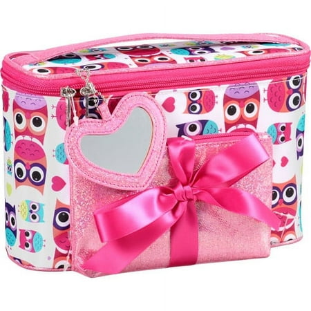 3pc Train Case Set-owls