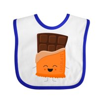 Inktastic Cute Kawaii Chocolate Candy Bar Boys or Girls Baby Bib