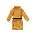 thumbnail image 3 of Nituyy Robe Tricotée pour Enfants, Jupe à Col Haut avec Ceinture, 3 of 6