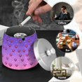 thumbnail image 4 of Yayeee Ashtray with Lid for Cigarette Smokeless Stainless Steel Home Ash Holder, Pixel Love, 4 of 7
