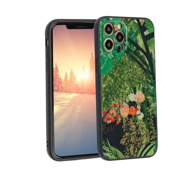 Floral-275 Phone Case, Degined for iPhone 12 Pro Case Men Women, Flexible Silicone Shockproof Case for iPhone 12 Pro