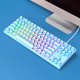 thumbnail image 3 of Teclado para Juegos de 87 Teclas Teclado Mecánico para Juegos con Cable USB Mini Teclado Silencioso y Compacto con Retroiluminación LED Rainbow para Win XP y para Computadora ANGGREK Otros, 3 of 8