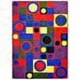 thumbnail image 2 of Joy Carpet Kid Essentials Teen City Block Area Rug Rectangle Red 3'10" x 5'4", 2 of 2