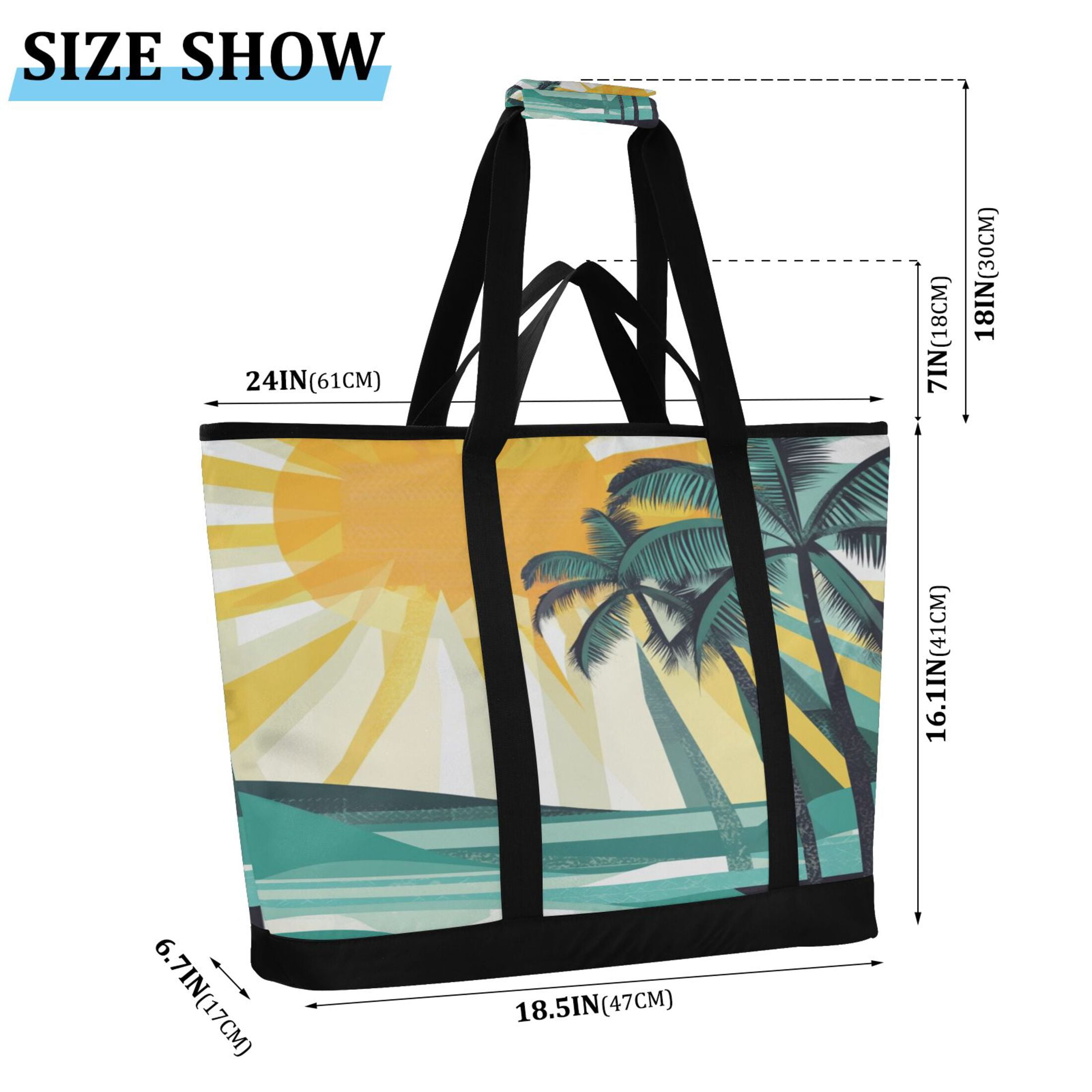 Large Hand-held Ice Pack Picnic Bag Insulation and Refrigeration Suitable for Shopping Picnics and Camping Sea Tree