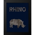 thumbnail image 2 of Phillip, Jamie 15x18 Black Modern Framed Museum Art Print Titled - Rhino, 2 of 5
