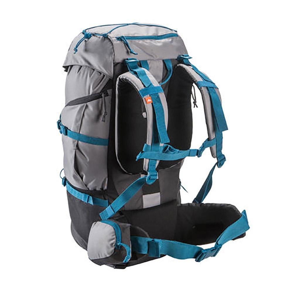 Mochila de Montaña y Trekking Decathlon Forclaz Gris Con Azul y